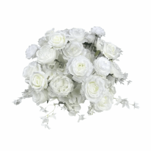 Boule de fleurs 40cm roses blanches