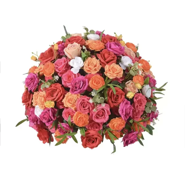 Boule de fleur multicolore