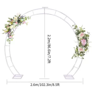 Arche speciale rangée de fleurs