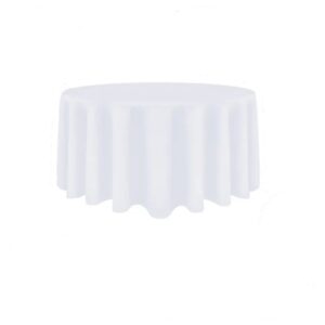 Nappes de table rondes blanches mariage