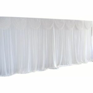 Rideau mariage fond de scène Breya 3x3m