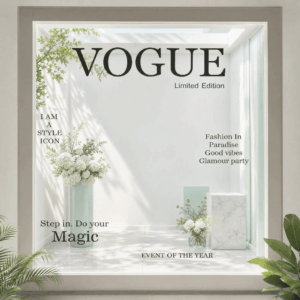 Vogue magazine photo booth box cabine photo vogue XXL